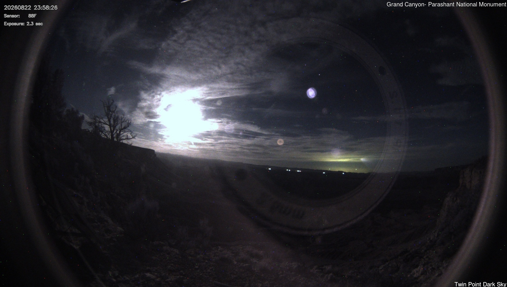 view from Twin Point - Dark Sky on 2026-08-22
