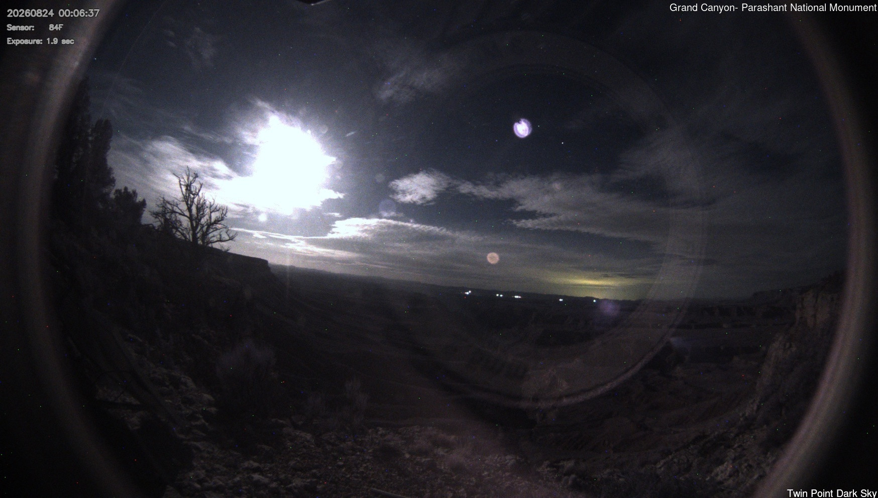 time-lapse frame, Twin Point - Dark Sky webcam