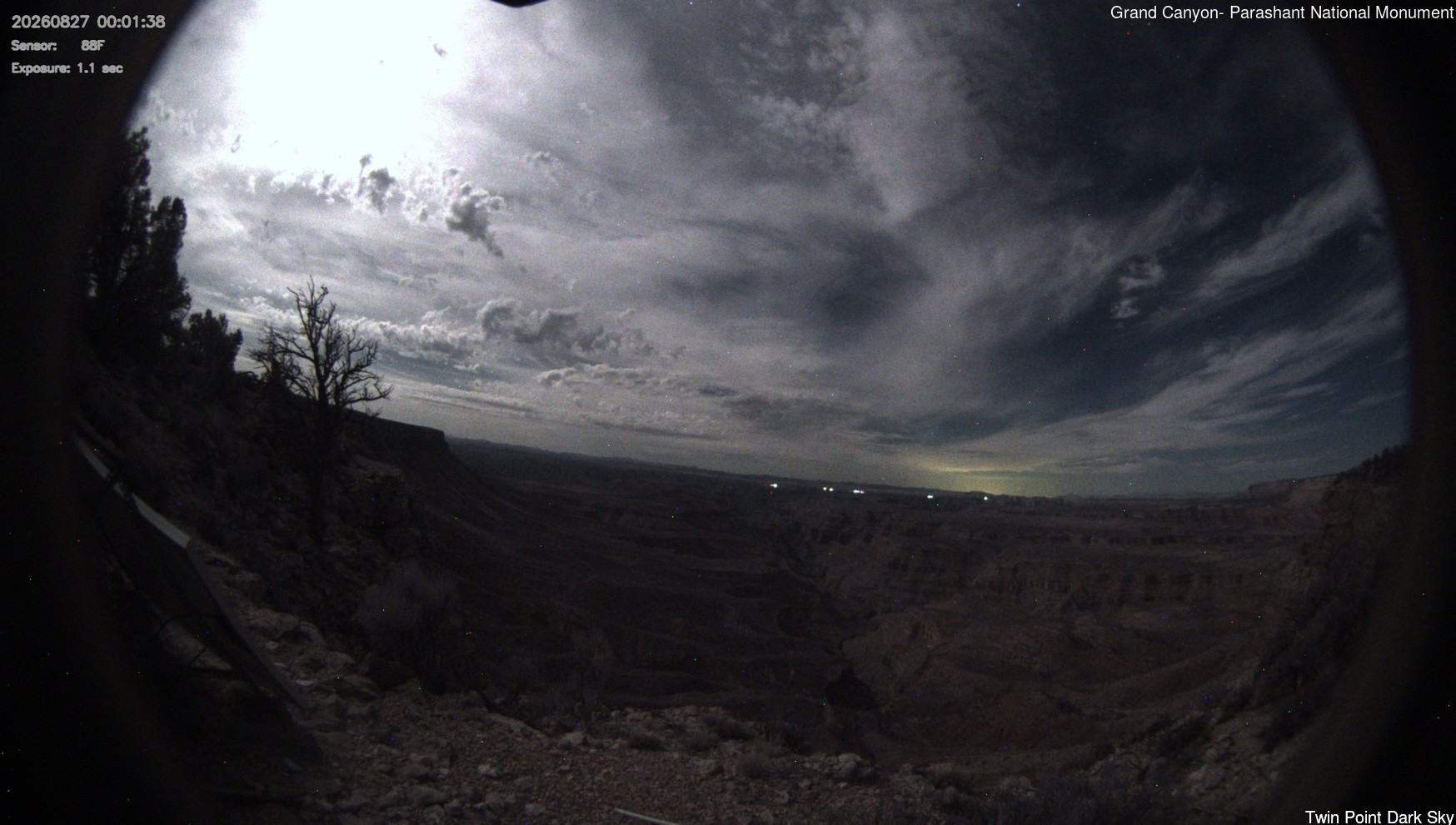 time-lapse frame, Twin Point - Dark Sky webcam