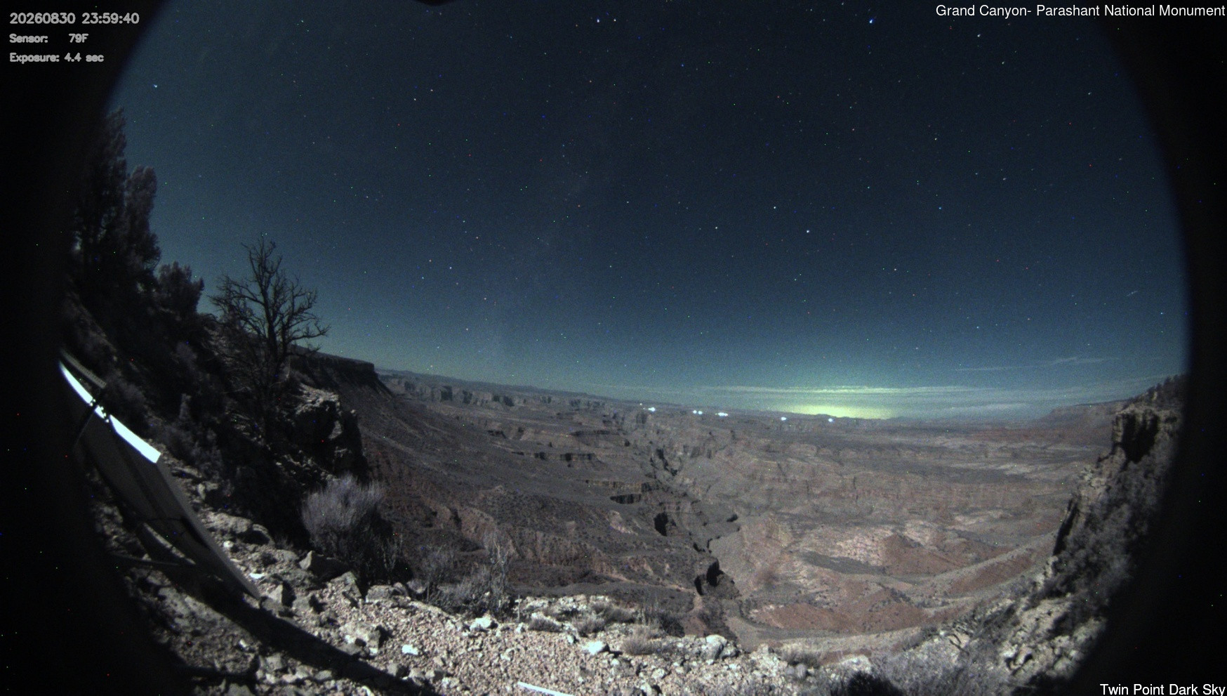 time-lapse frame, Twin Point - Dark Sky webcam