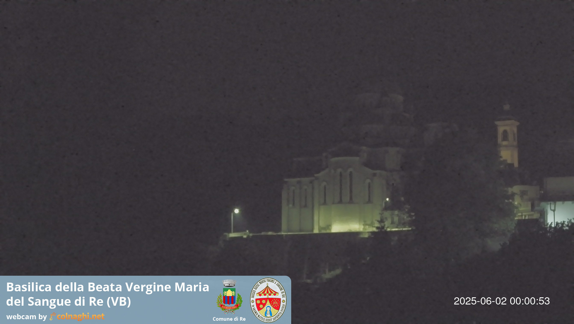 time-lapse frame, Santuario Madonna del Sangue di Re webcam