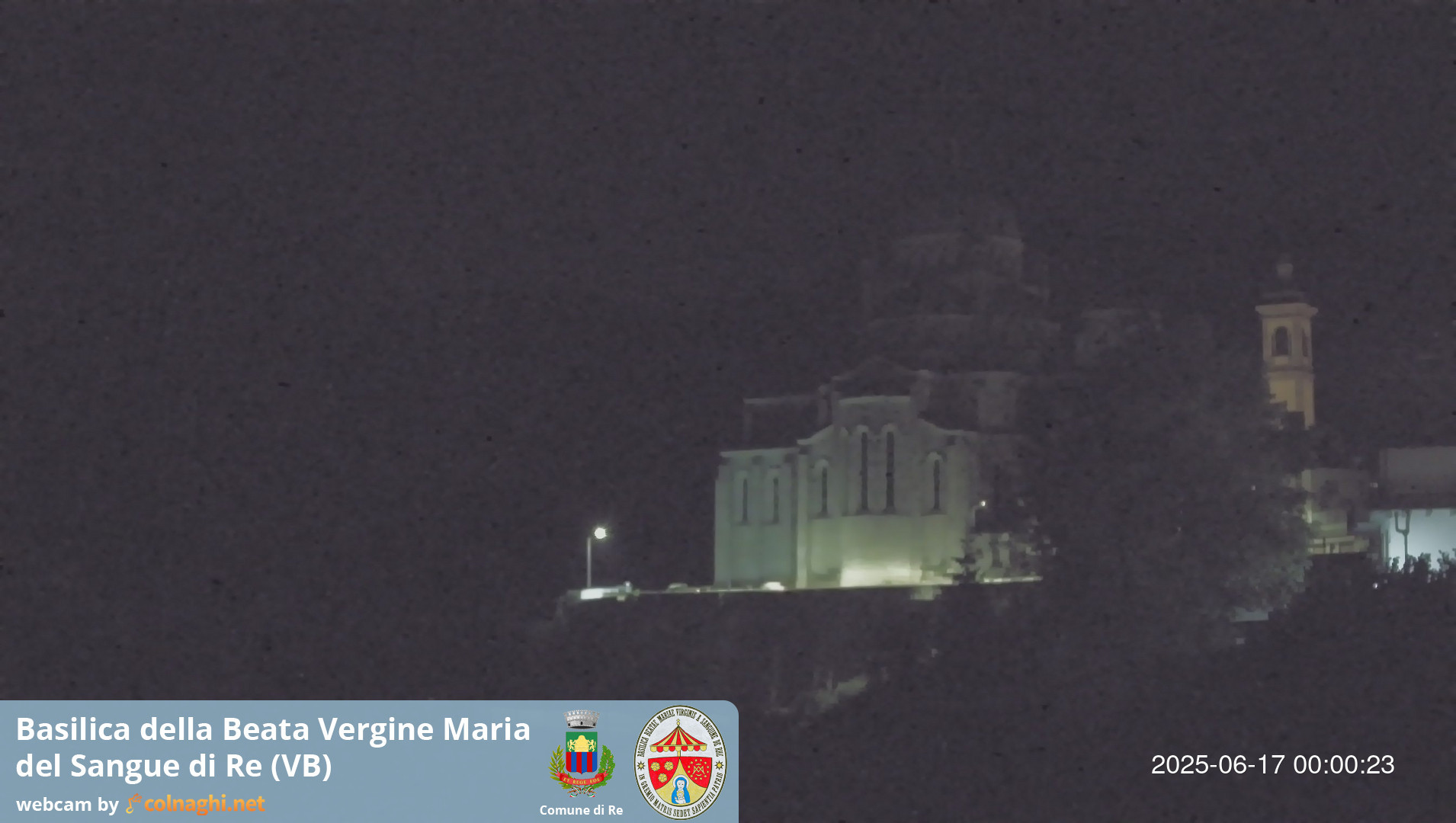 time-lapse frame, Santuario Madonna del Sangue di Re webcam
