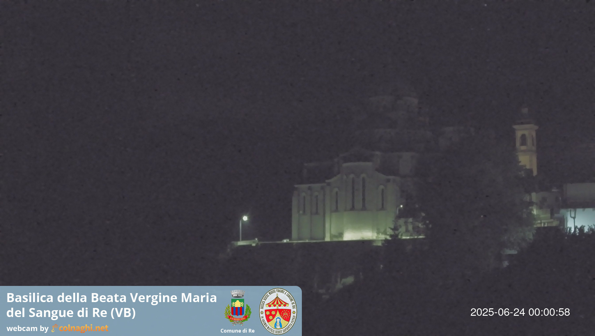 time-lapse frame, Santuario Madonna del Sangue di Re webcam