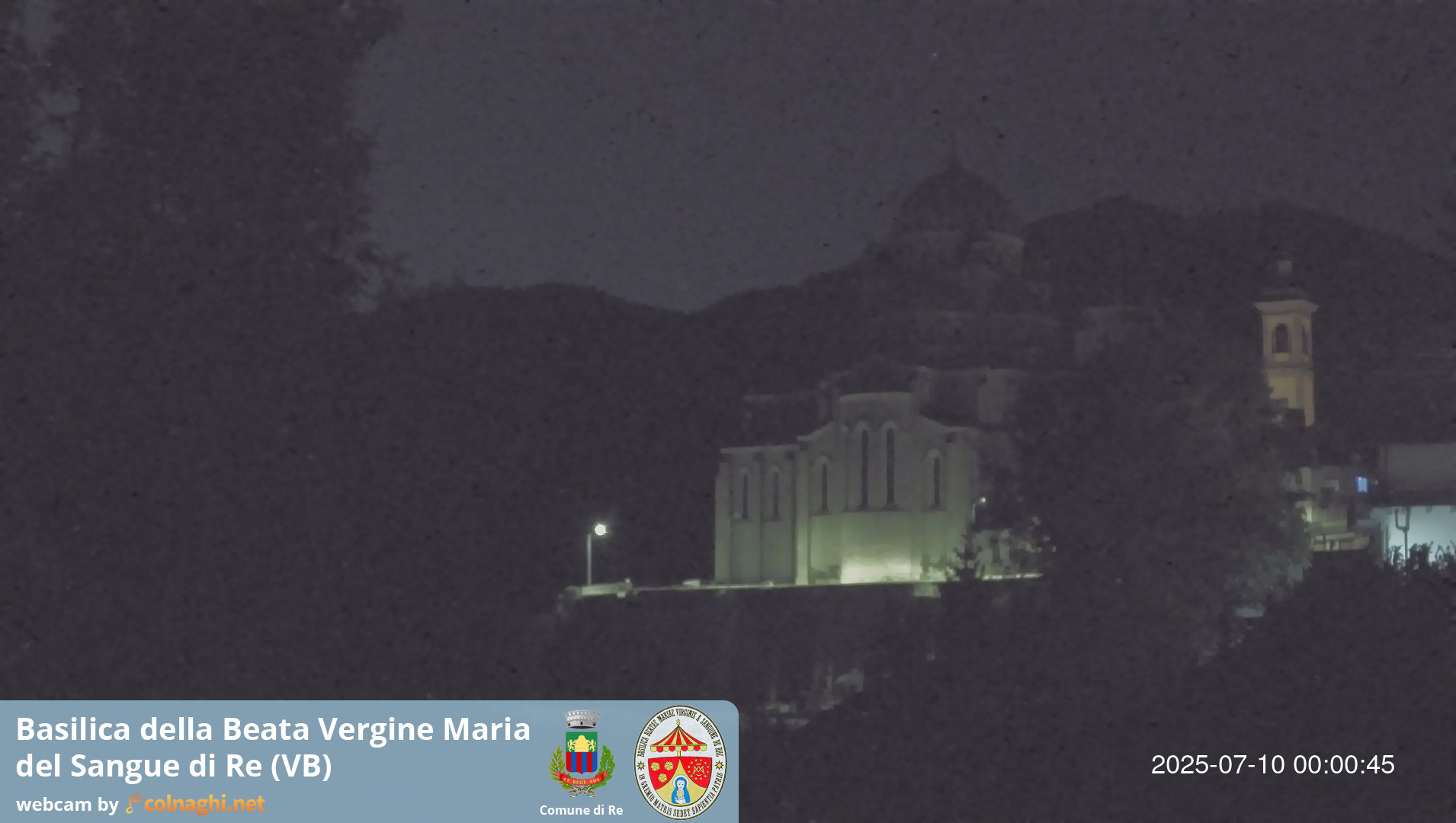 time-lapse frame, Santuario Madonna del Sangue di Re webcam
