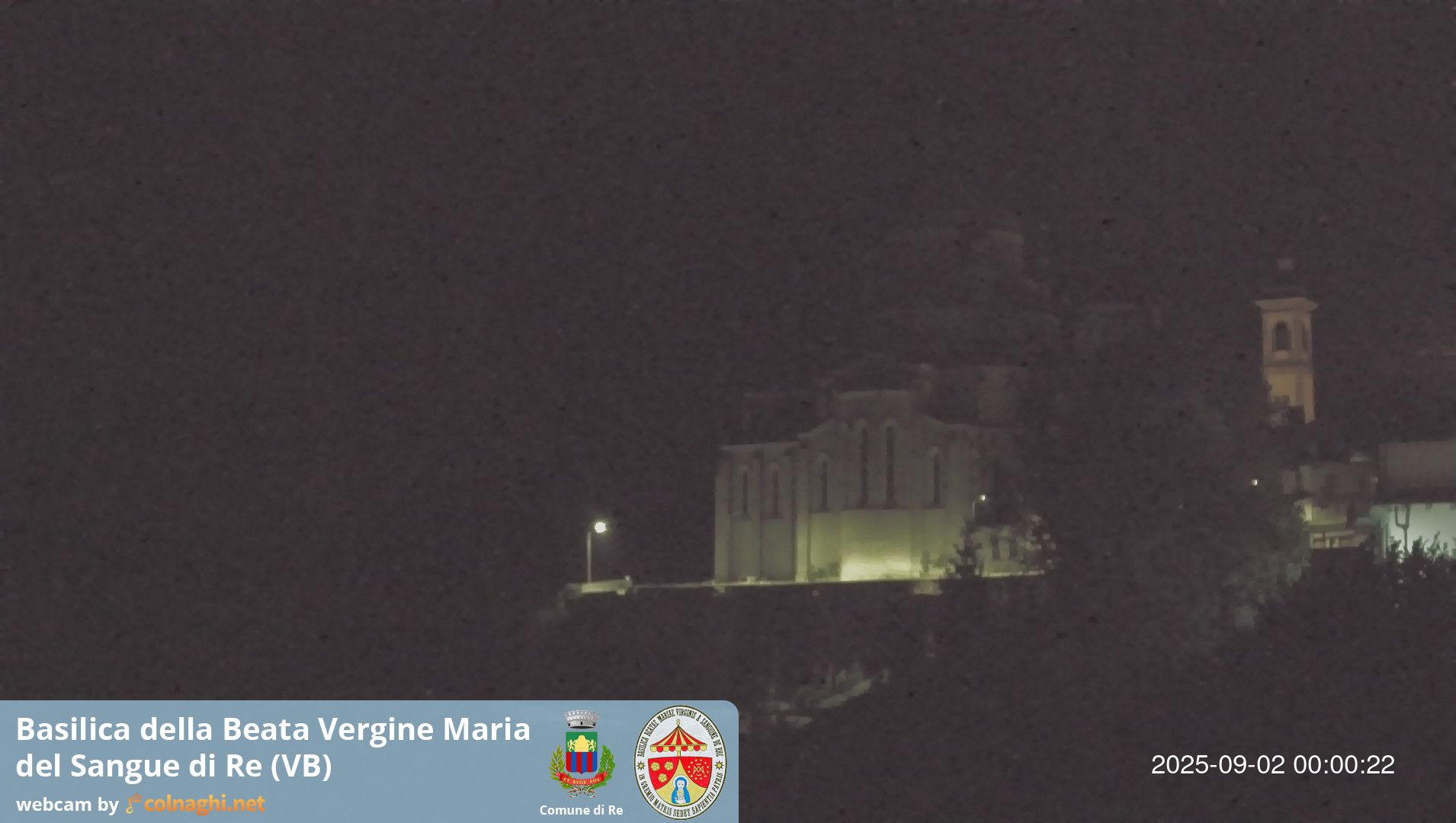 time-lapse frame, Santuario Madonna del Sangue di Re webcam