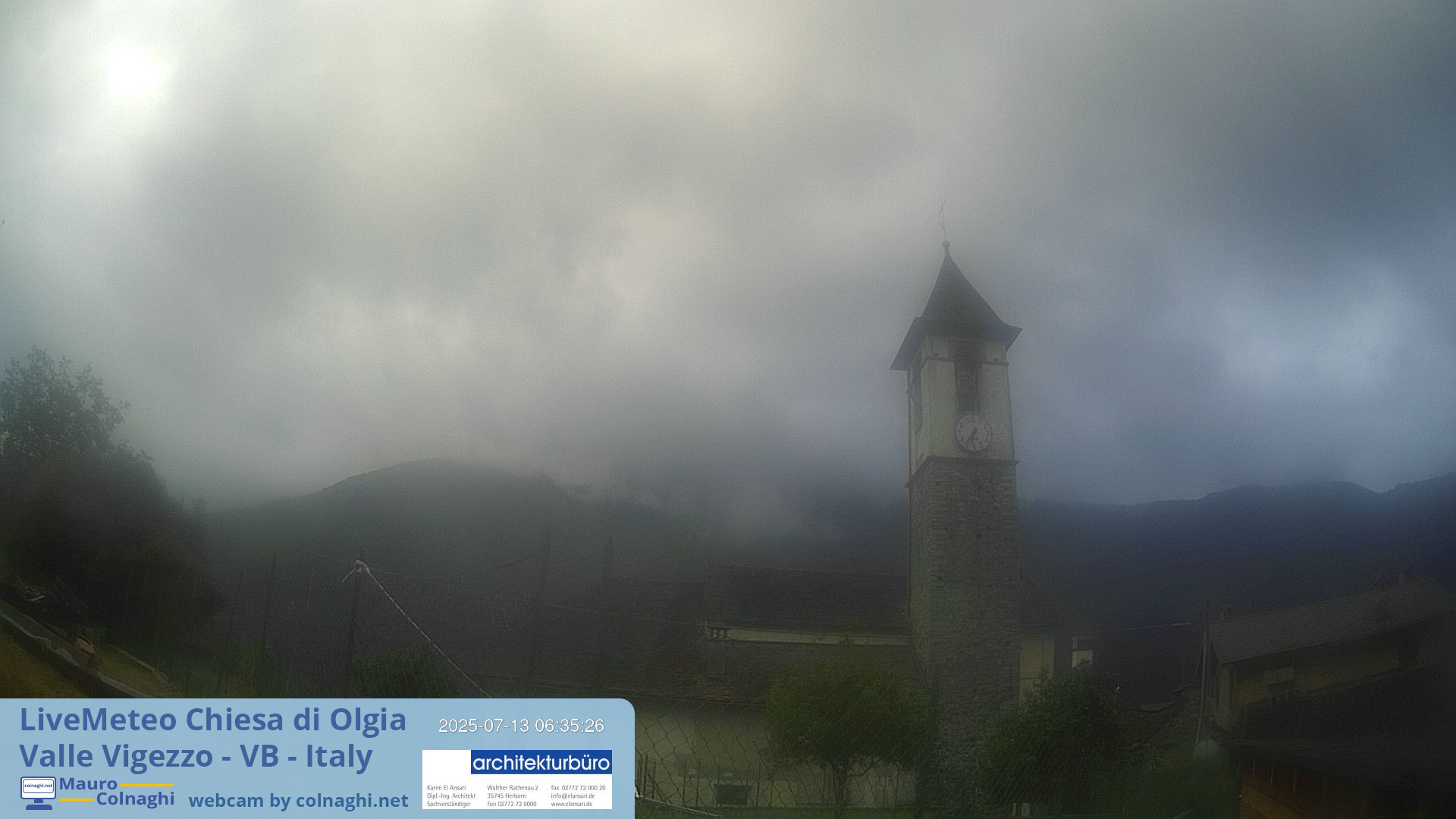 time-lapse frame, Olgia webcam
