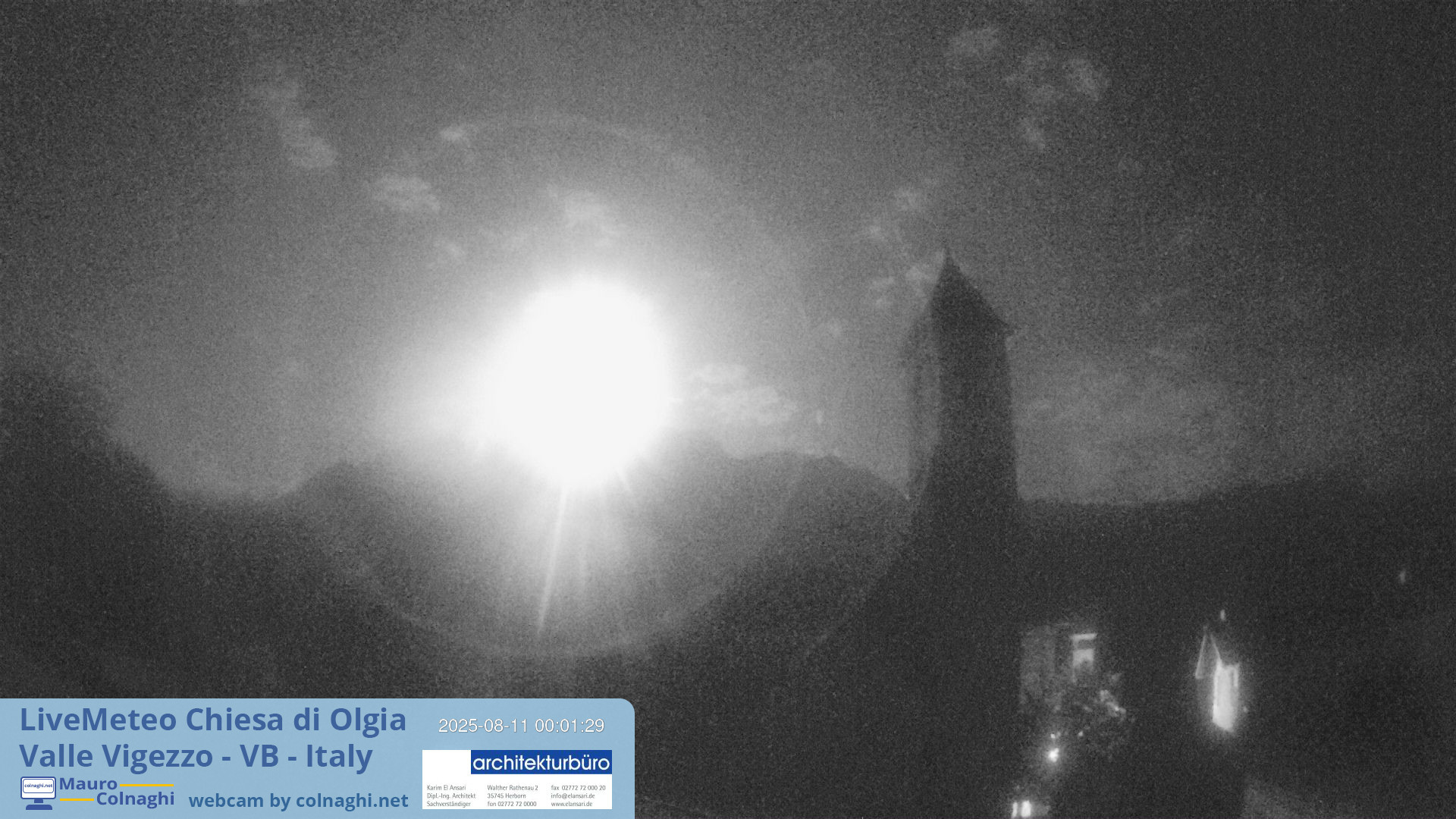 time-lapse frame, Olgia webcam