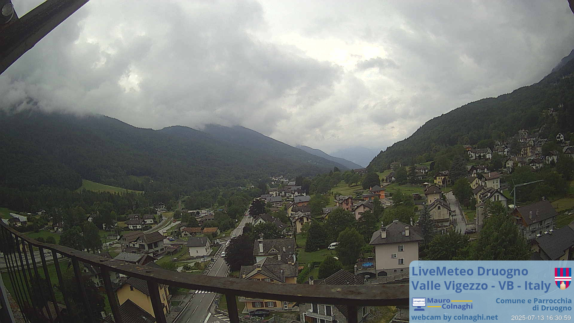time-lapse frame, Druogno webcam
