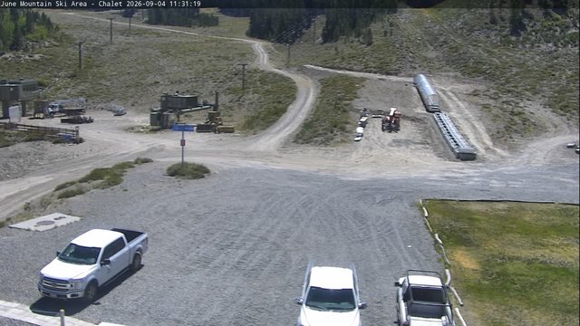 time-lapse frame, Mammoth June Meadows Chalet webcam