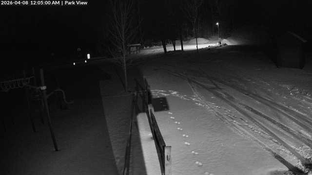 time-lapse frame, Inlet Fern Park Sledding webcam