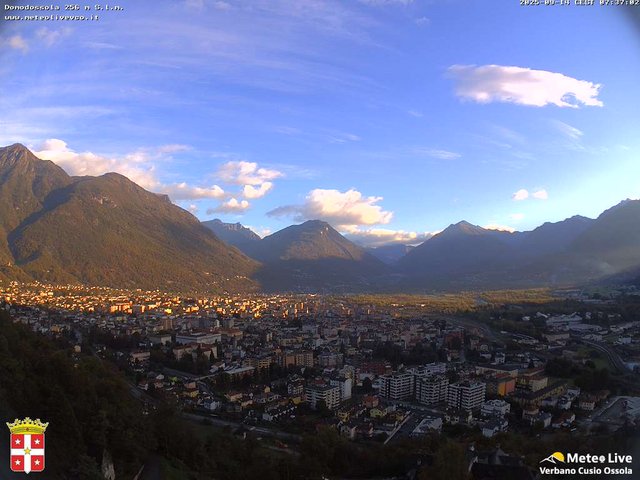 time-lapse frame, Domodossola webcam