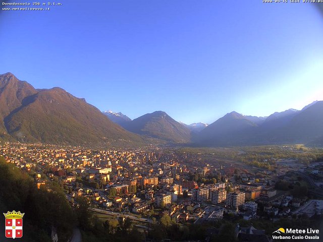 time-lapse frame, Domodossola webcam