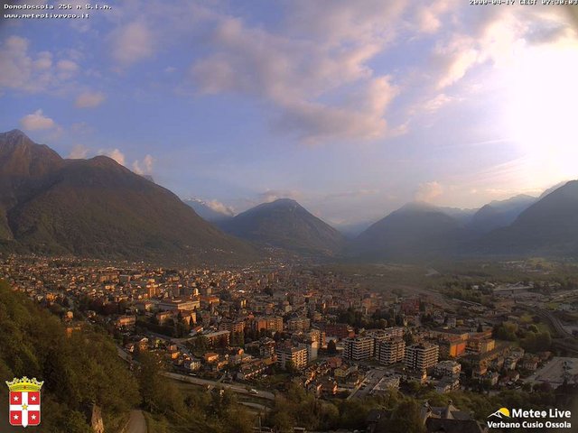 time-lapse frame, Domodossola webcam
