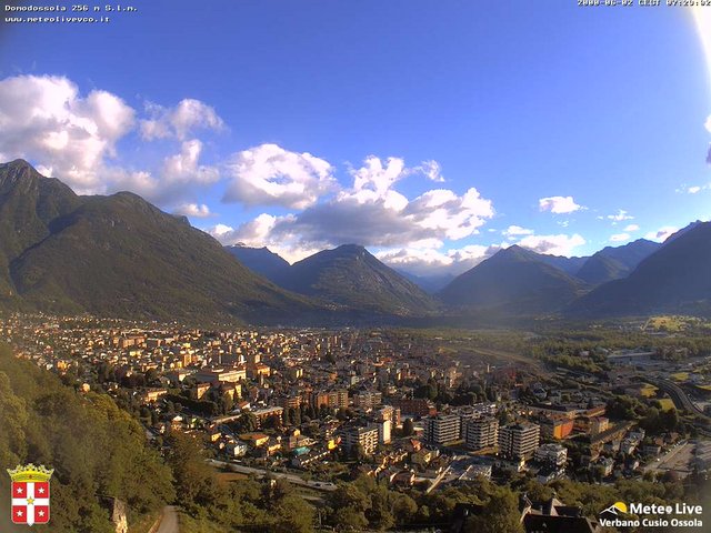 time-lapse frame, Domodossola webcam