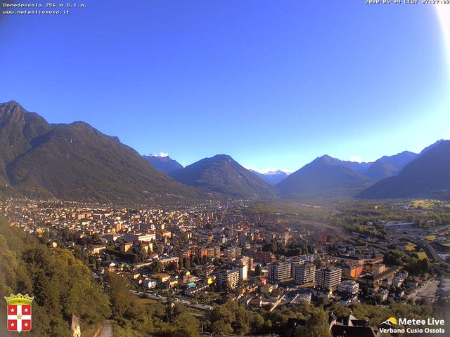 time-lapse frame, Domodossola webcam