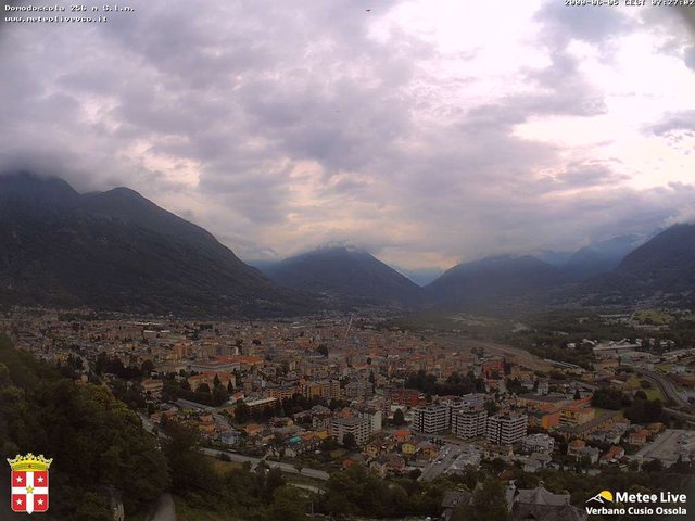 time-lapse frame, Domodossola webcam