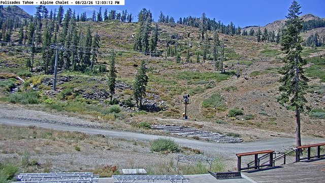 view from Palisades Tahoe Alpine Chalet on 2026-08-22