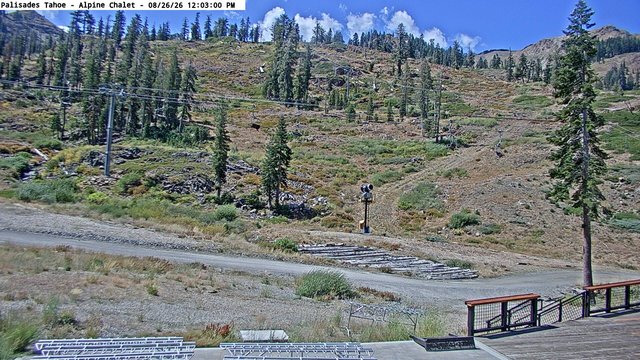 view from Palisades Tahoe Alpine Chalet on 2026-08-26