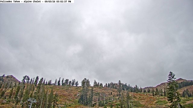 time-lapse frame, Palisades Tahoe Alpine Chalet webcam