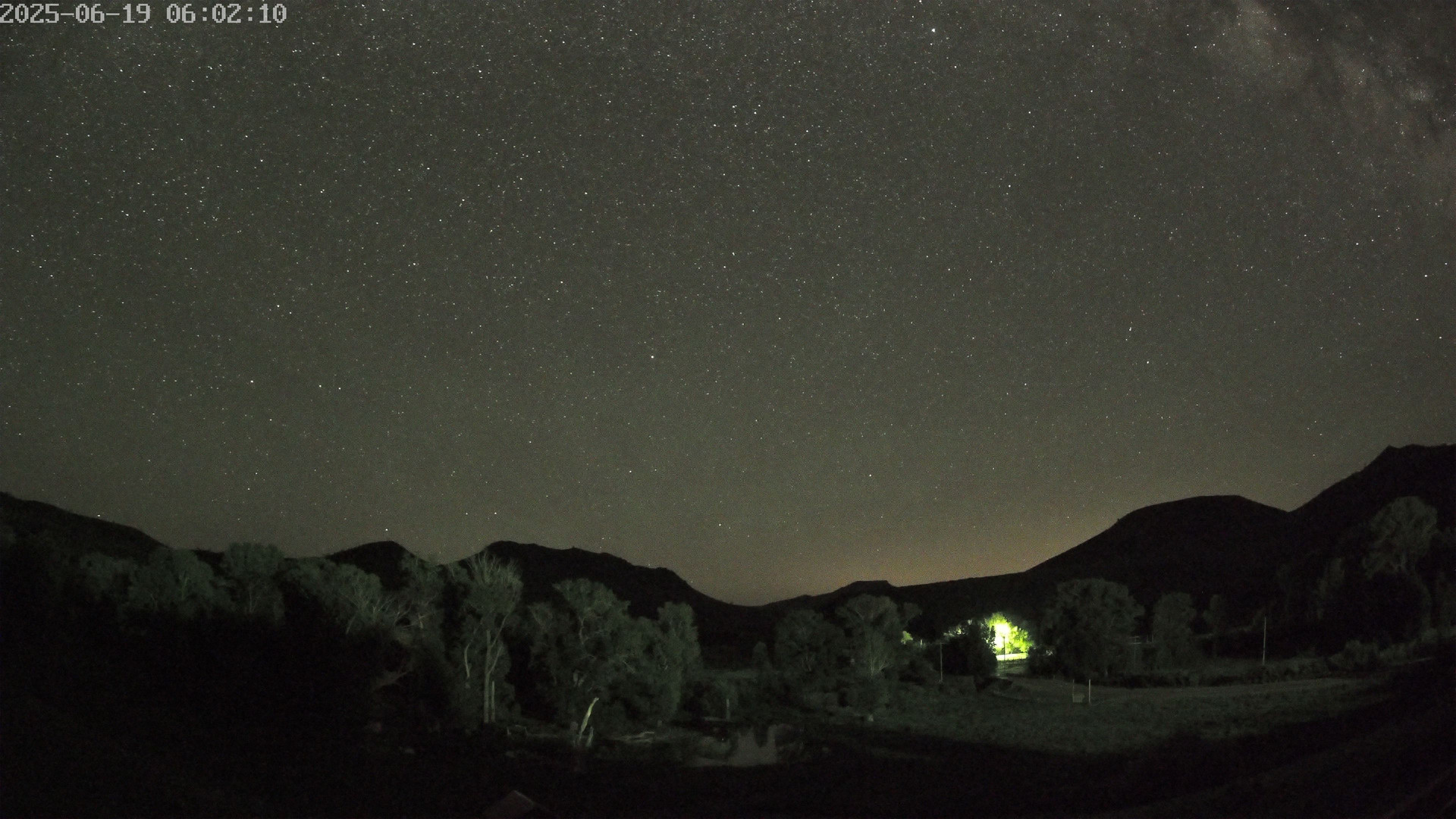 time-lapse frame, Sierra Madre Cam webcam