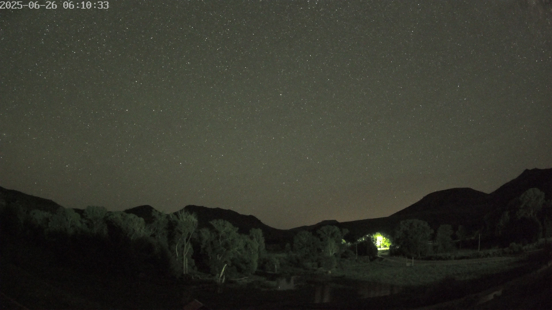 time-lapse frame, Sierra Madre Cam webcam