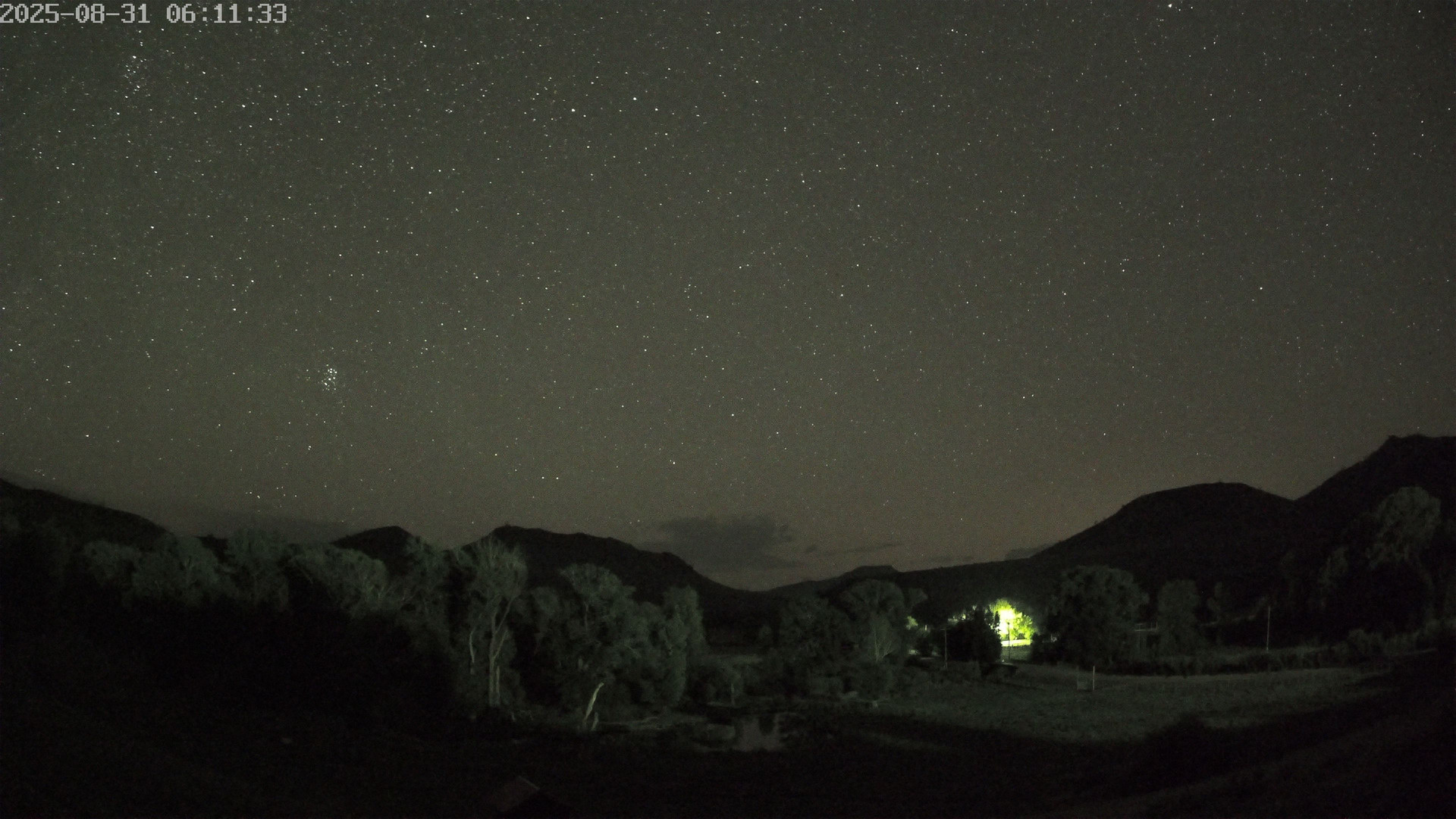 time-lapse frame, Sierra Madre Cam webcam