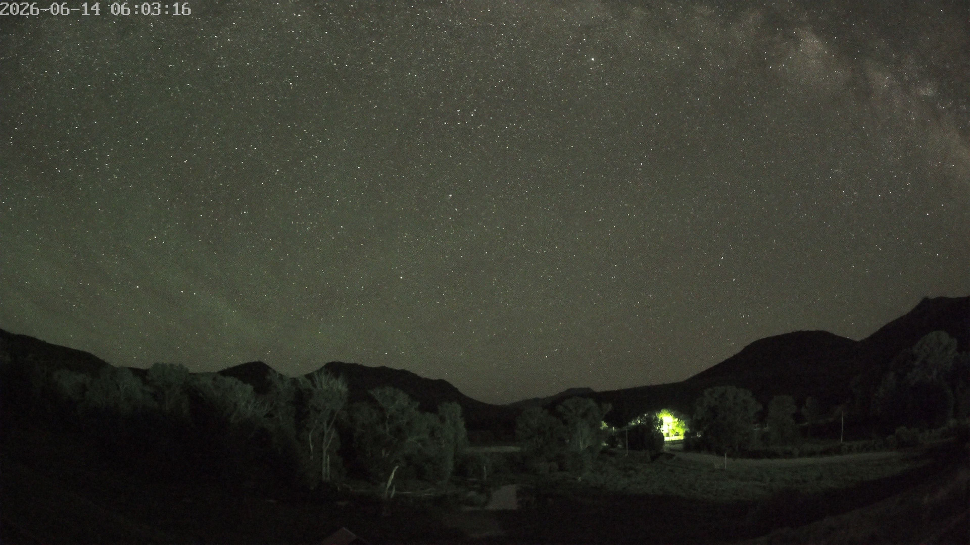 time-lapse frame, Sierra Madre Cam webcam