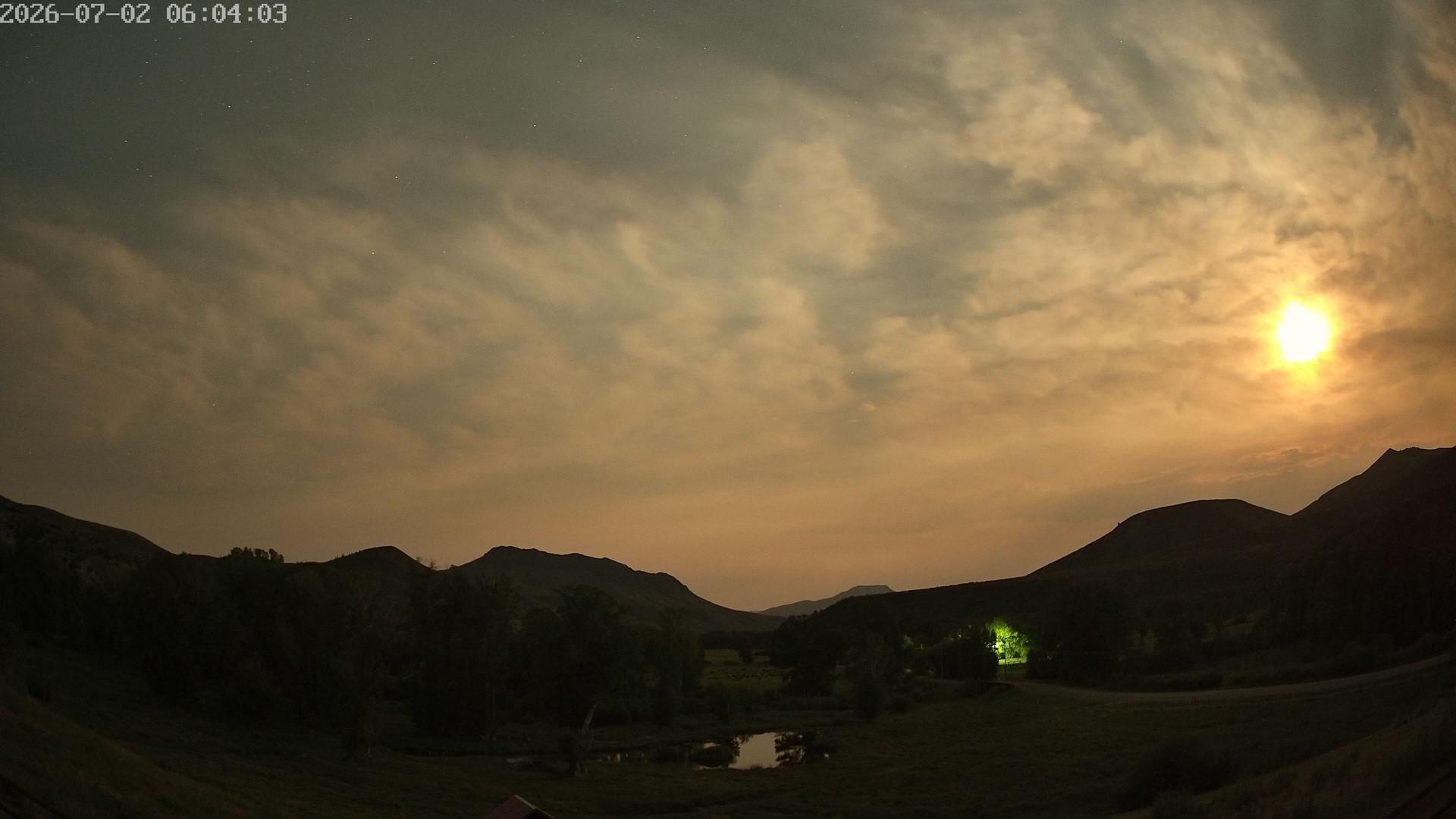 time-lapse frame, Sierra Madre Cam webcam