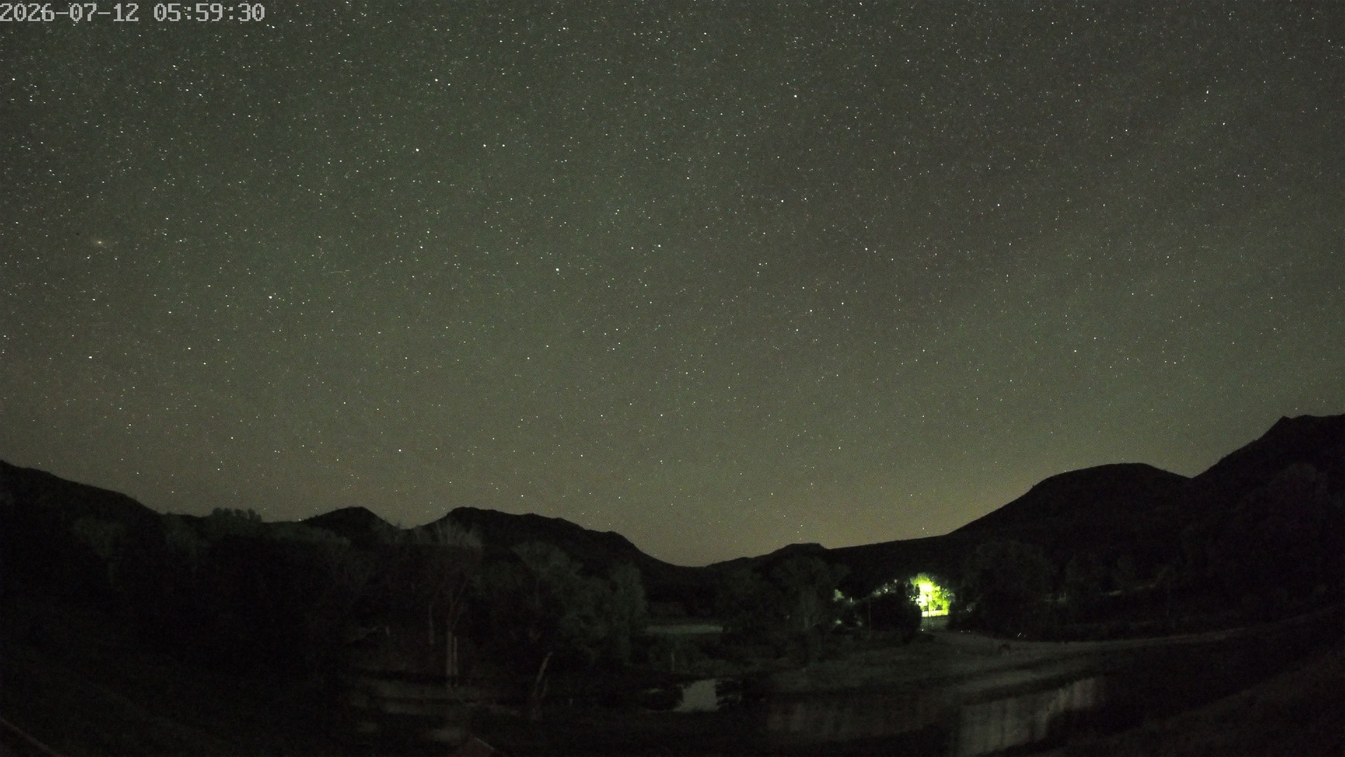 time-lapse frame, Sierra Madre Cam webcam