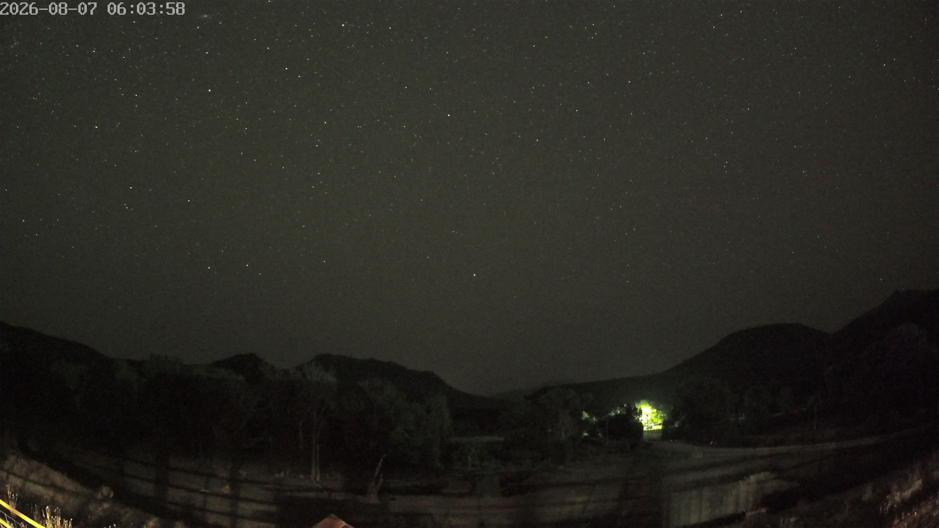 time-lapse frame, Sierra Madre Cam webcam