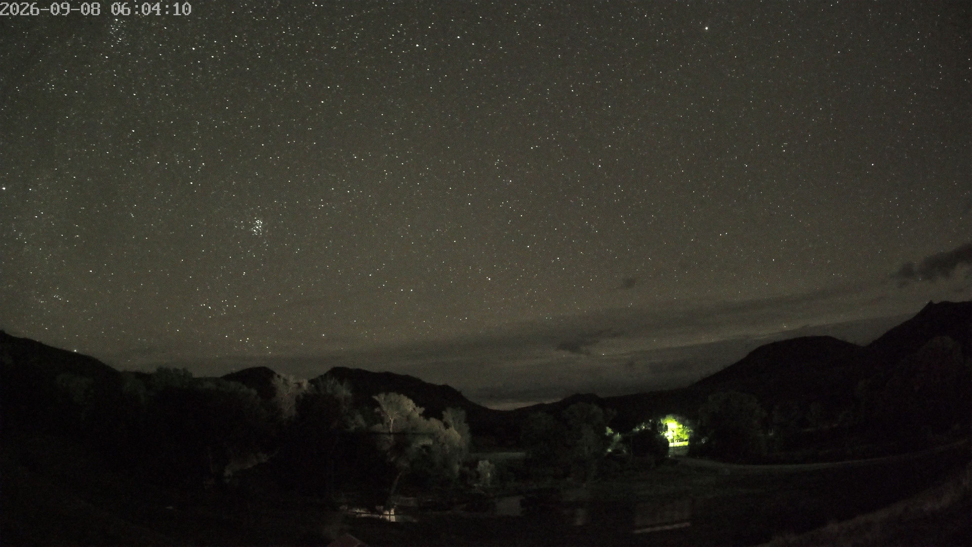 time-lapse frame, Sierra Madre Cam webcam
