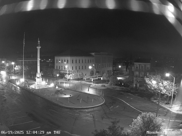 time-lapse frame, Monument Square Center webcam