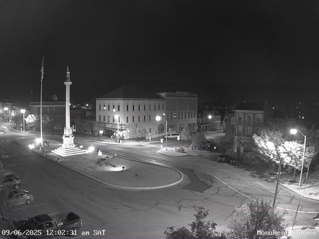 time-lapse frame, Monument Square Center webcam