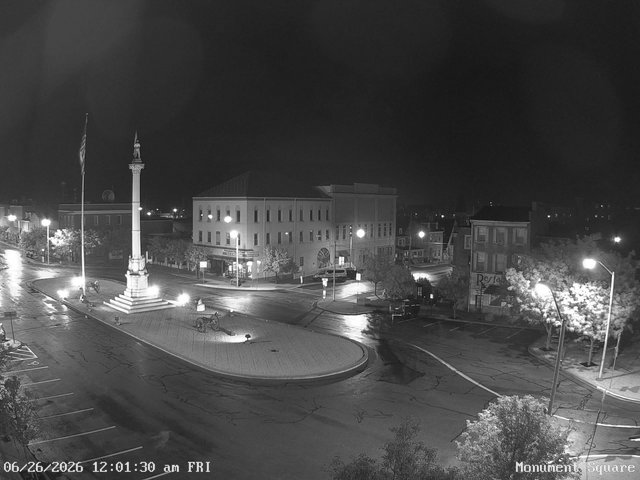 time-lapse frame, Monument Square Center webcam