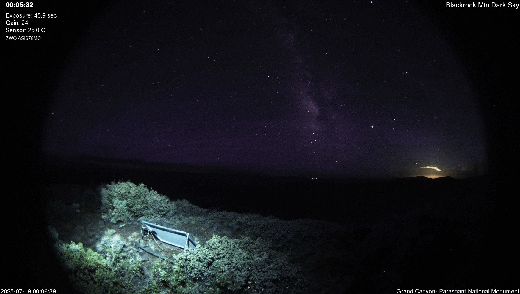 time-lapse frame, Blackrock - Dark Sky webcam