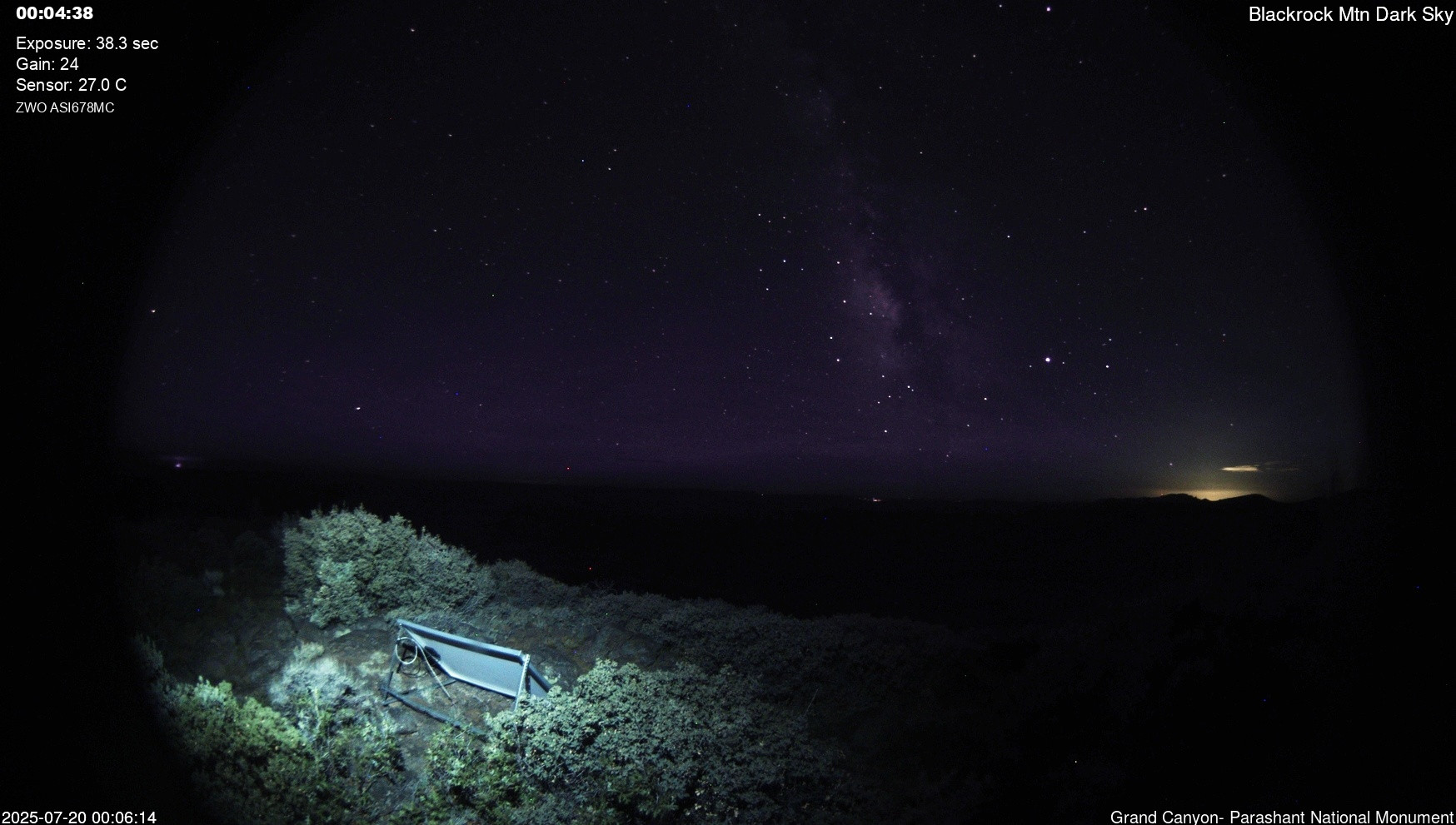 time-lapse frame, Blackrock - Dark Sky webcam
