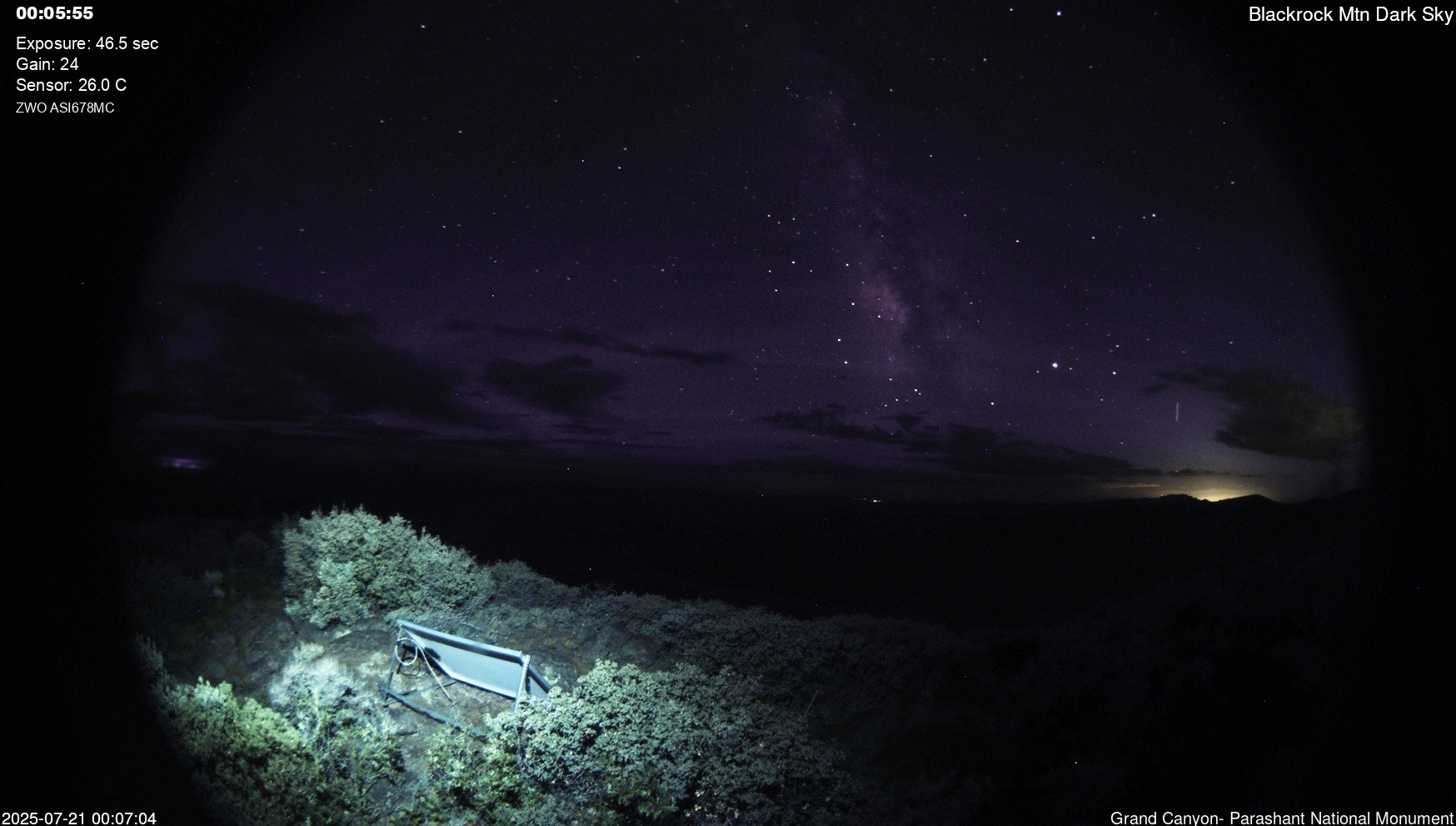 time-lapse frame, Blackrock - Dark Sky webcam