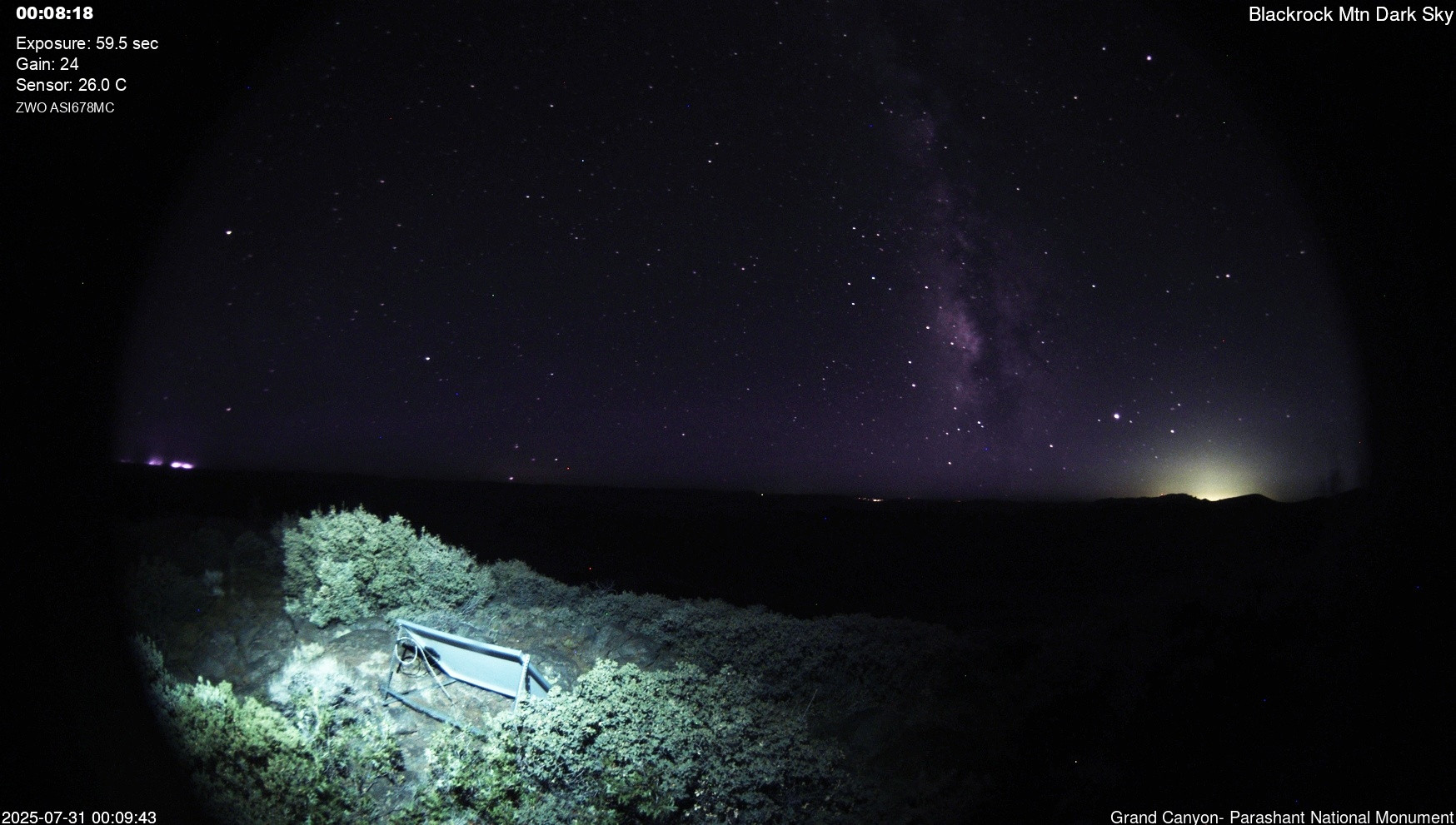 time-lapse frame, Blackrock - Dark Sky webcam