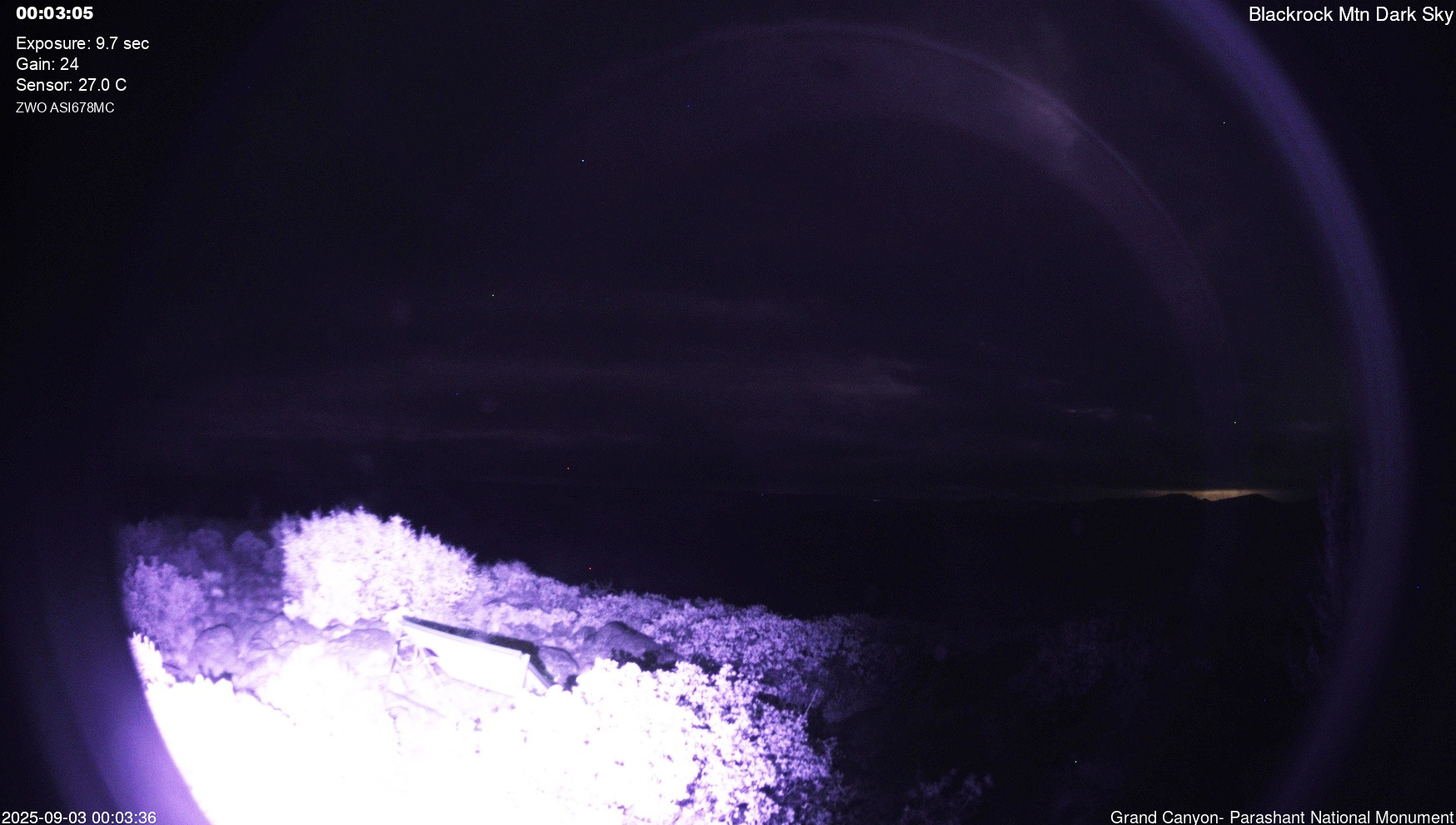 time-lapse frame, Blackrock - Dark Sky webcam