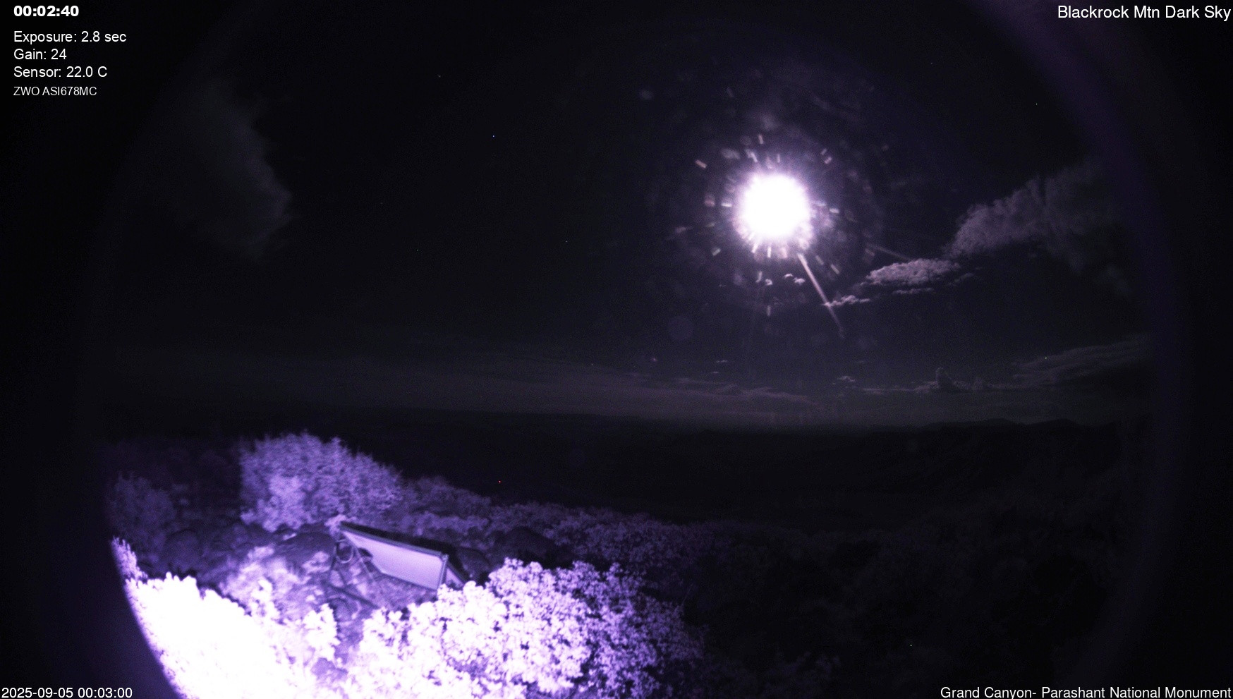time-lapse frame, Blackrock - Dark Sky webcam