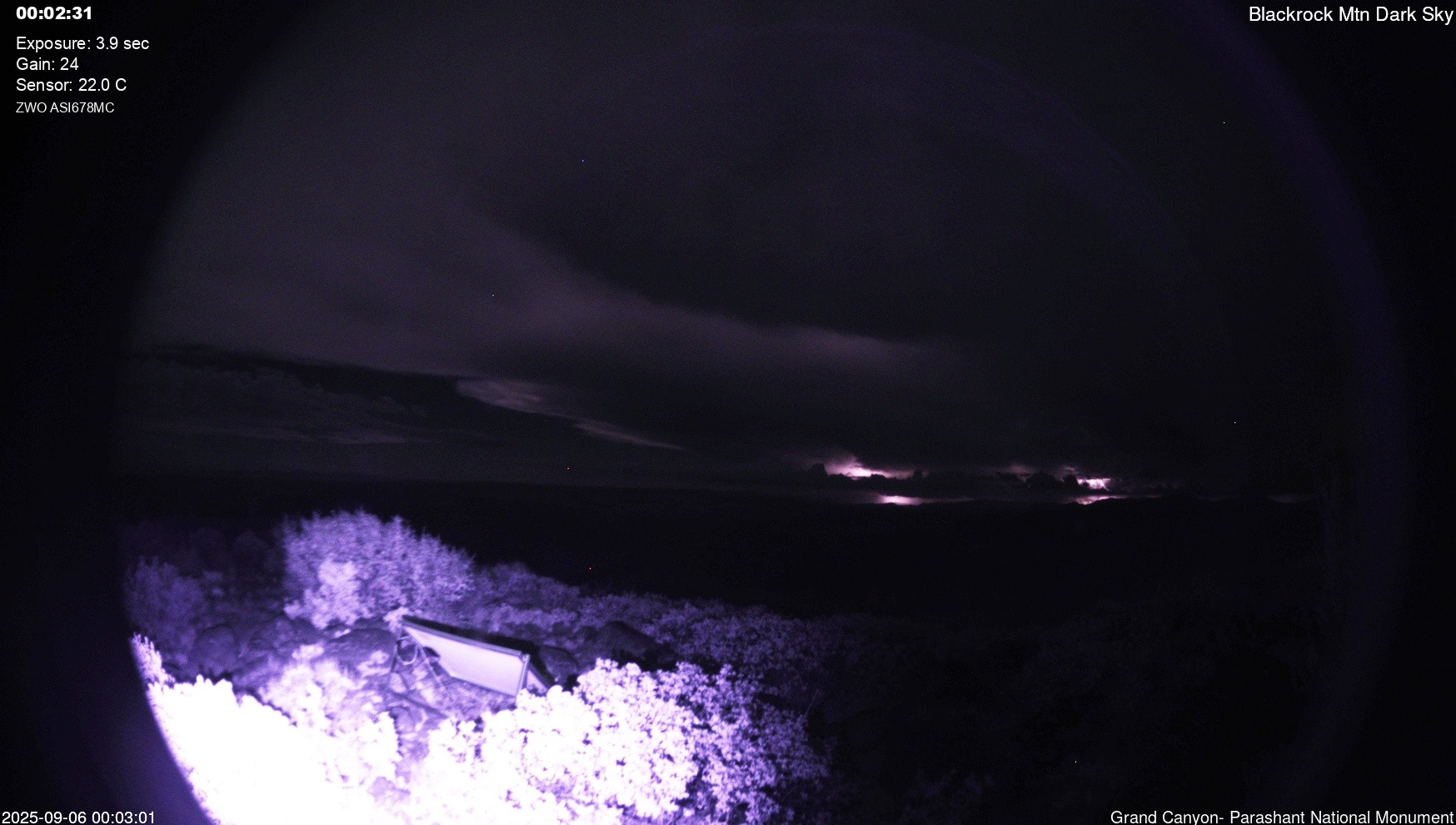 time-lapse frame, Blackrock - Dark Sky webcam
