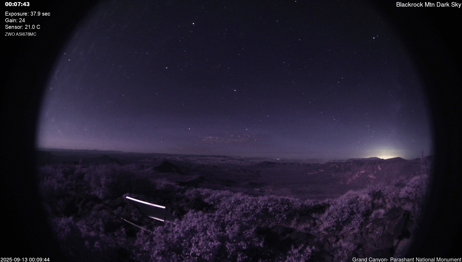 time-lapse frame, Blackrock - Dark Sky webcam