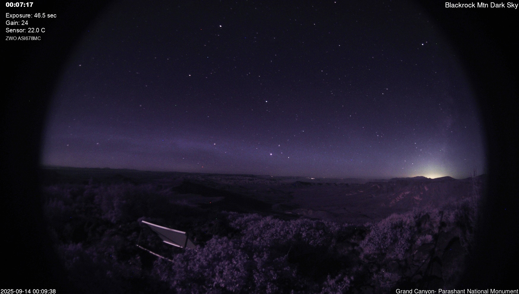 time-lapse frame, Blackrock - Dark Sky webcam