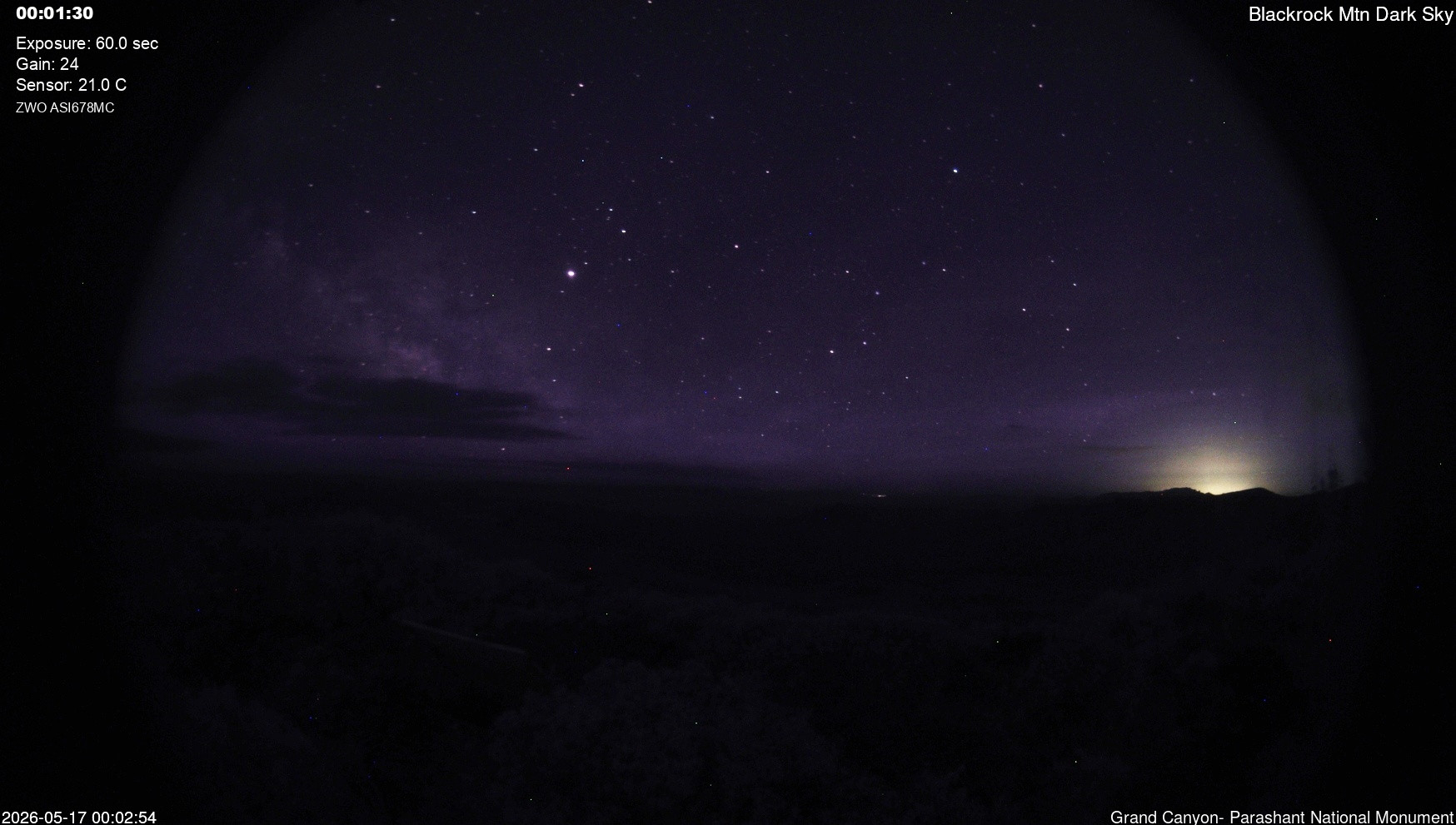 time-lapse frame, Blackrock - Dark Sky webcam