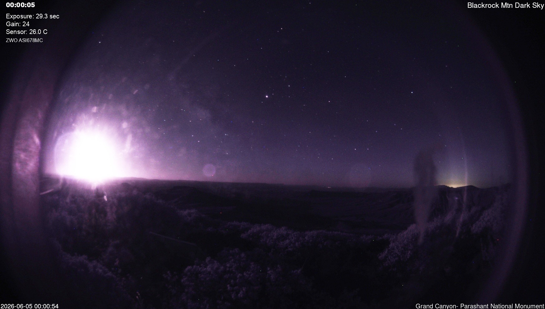 time-lapse frame, Blackrock - Dark Sky webcam