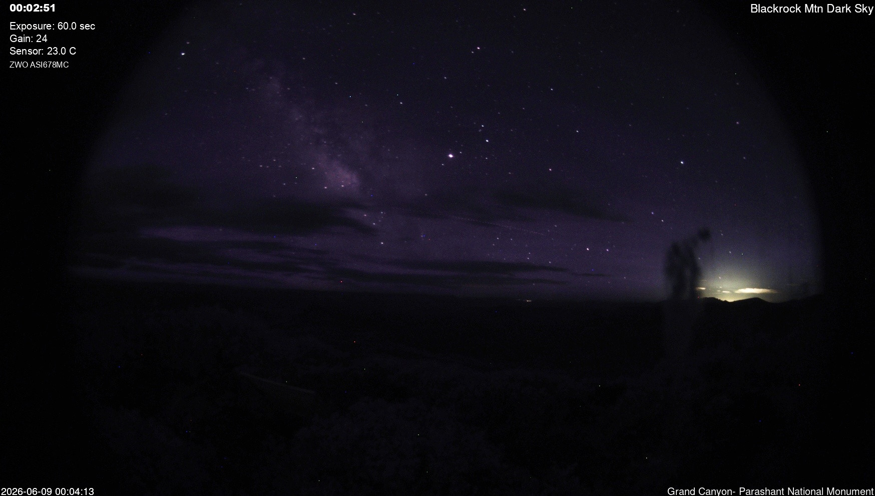 time-lapse frame, Blackrock - Dark Sky webcam