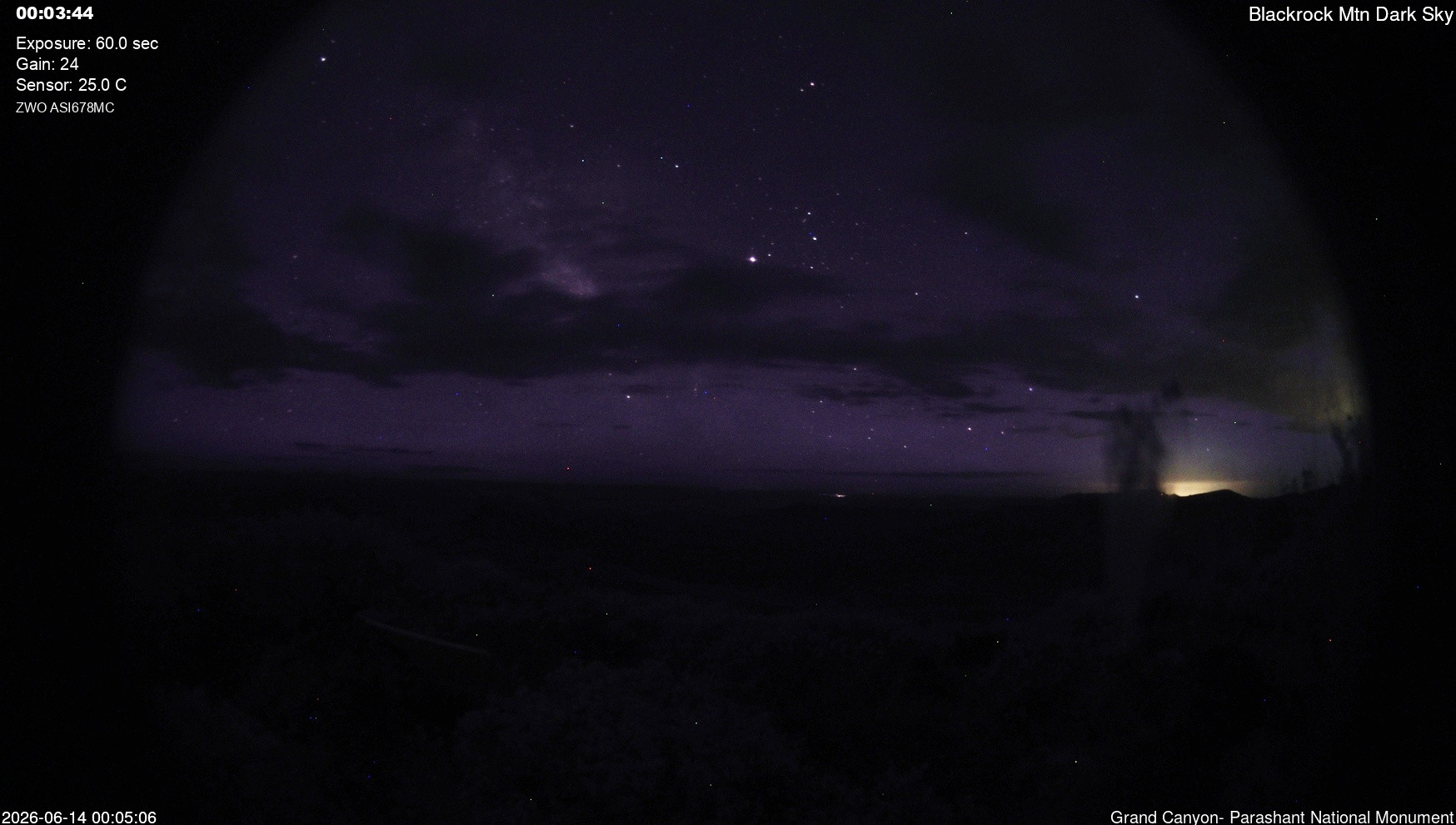 time-lapse frame, Blackrock - Dark Sky webcam