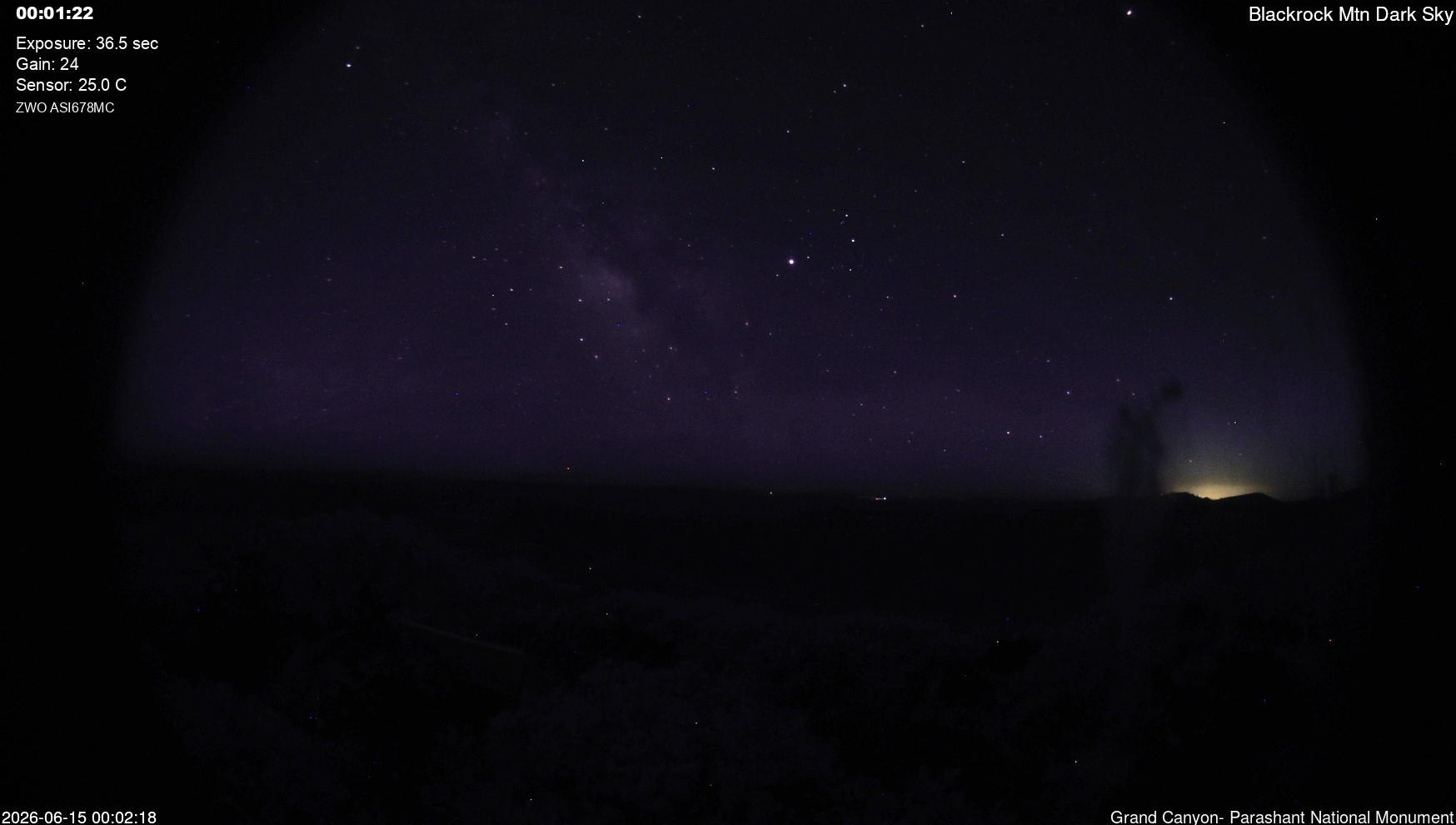 time-lapse frame, Blackrock - Dark Sky webcam