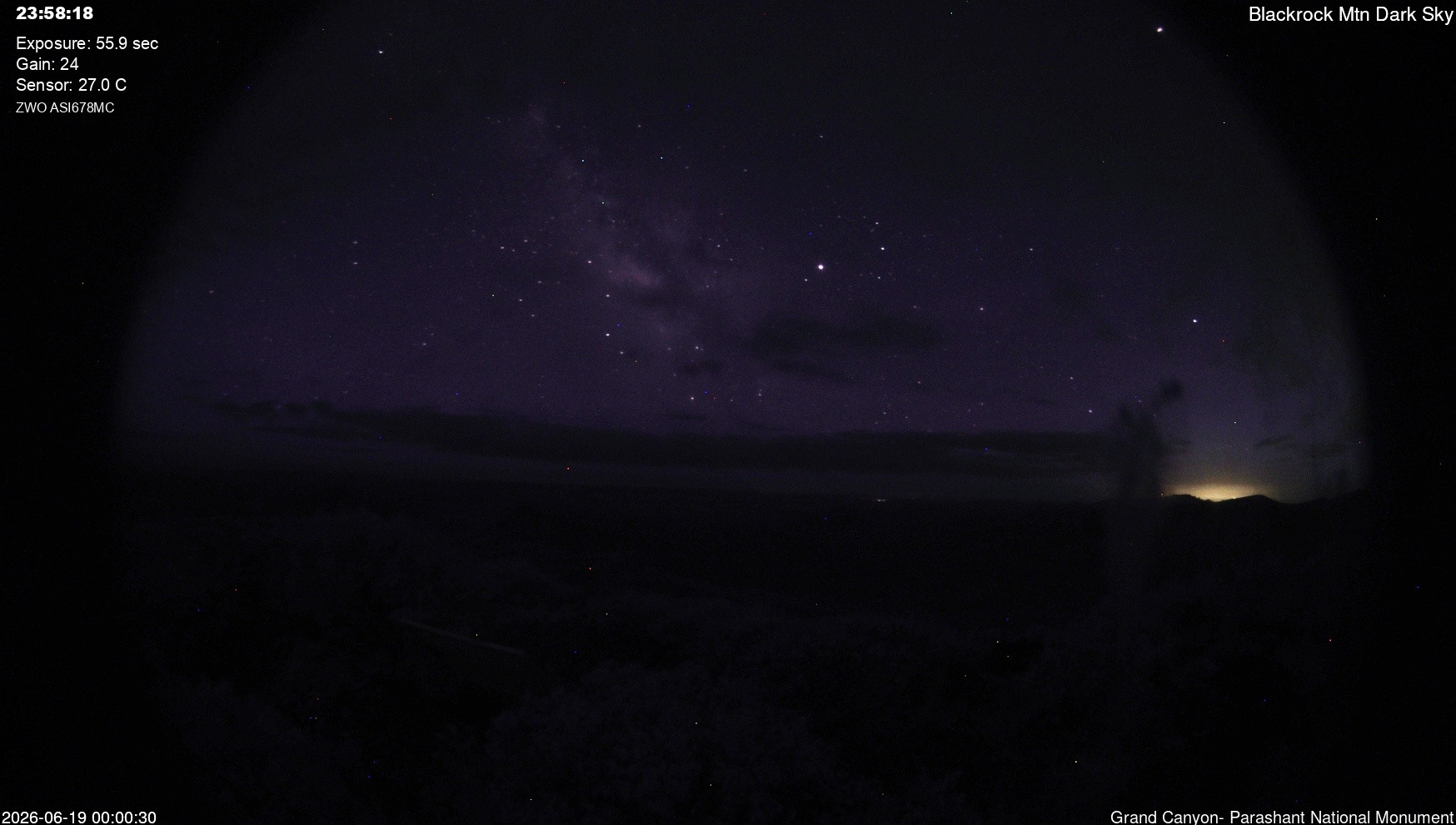 time-lapse frame, Blackrock - Dark Sky webcam