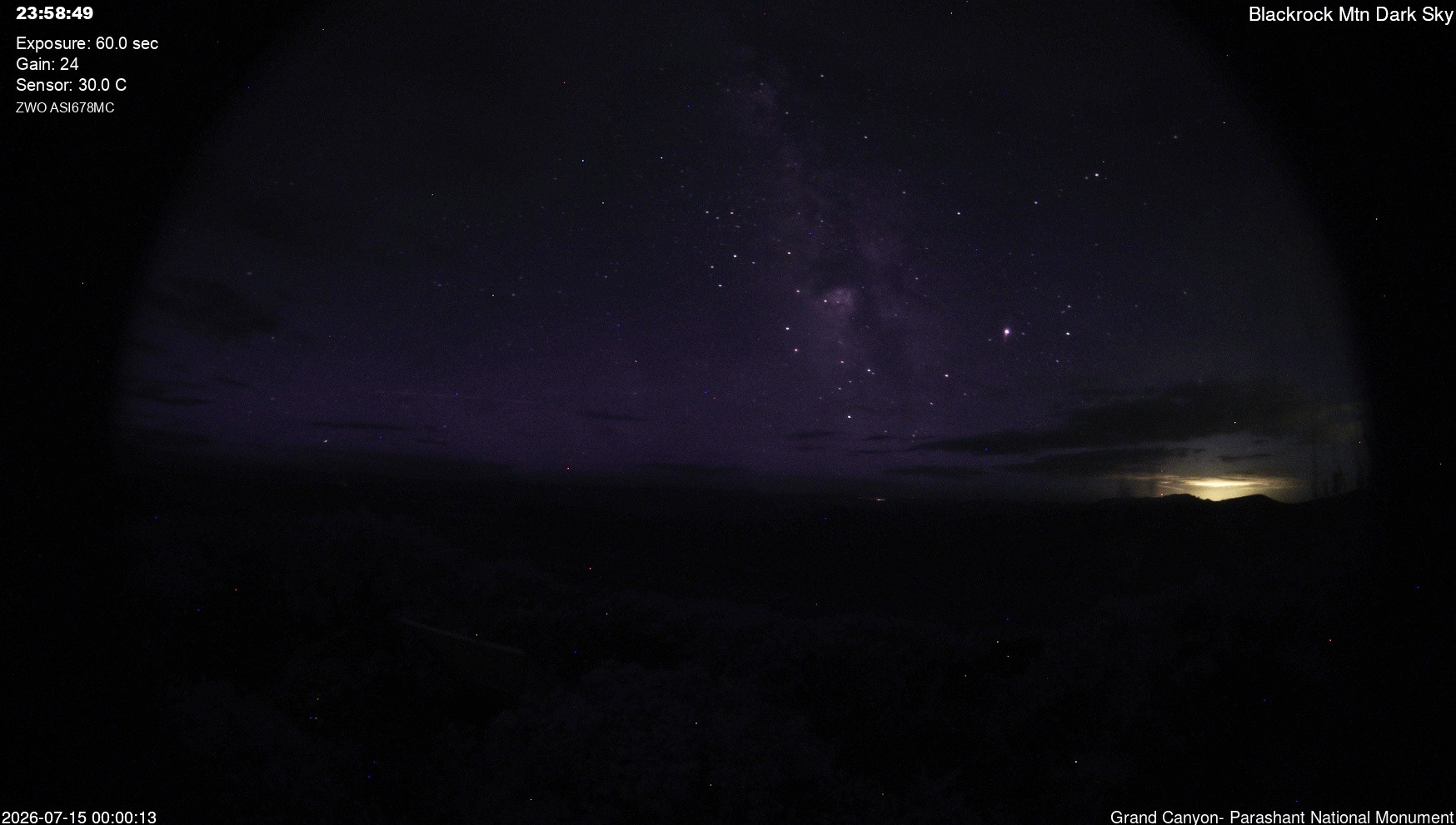 time-lapse frame, Blackrock - Dark Sky webcam